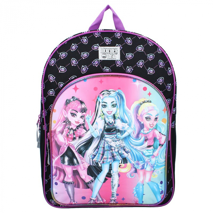 Ghiozdan scoala, Monster High, 2 fermoare, 43x32x16 cm [2]