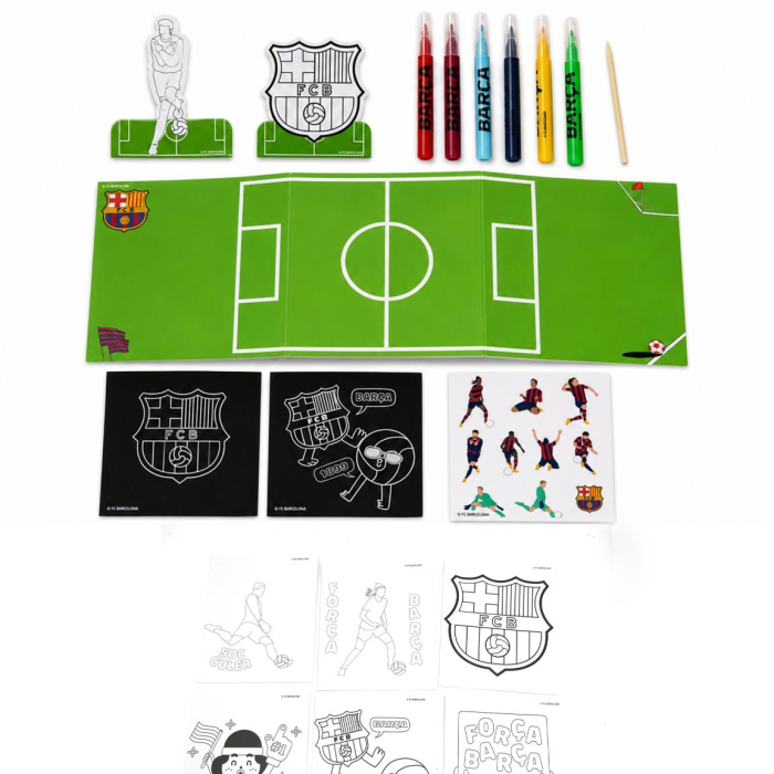 Ghiozdan de colorat FC Barcelona pentru copii [2]