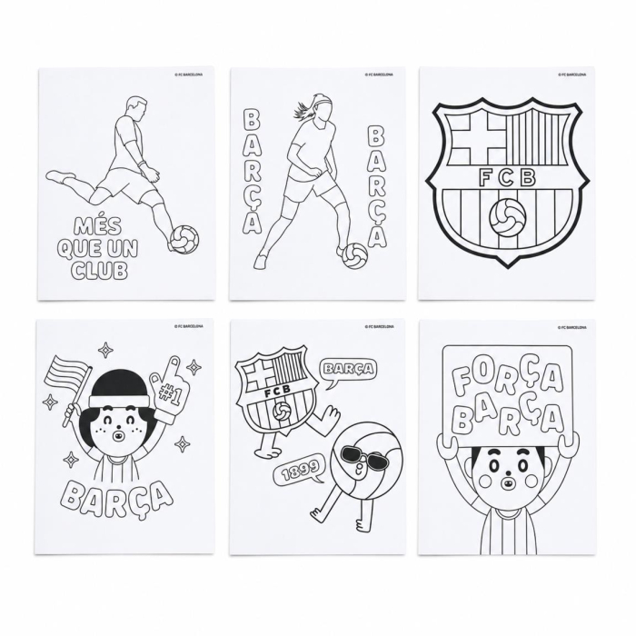 Ghiozdan de colorat FC Barcelona pentru copii [5]