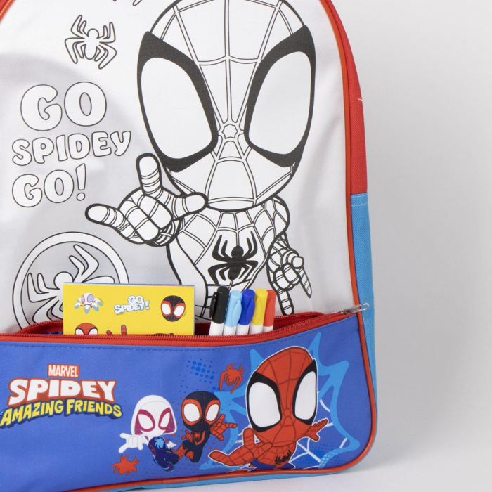 Ghiozdan de colorat Spiderman 38x31x3 cm [5]