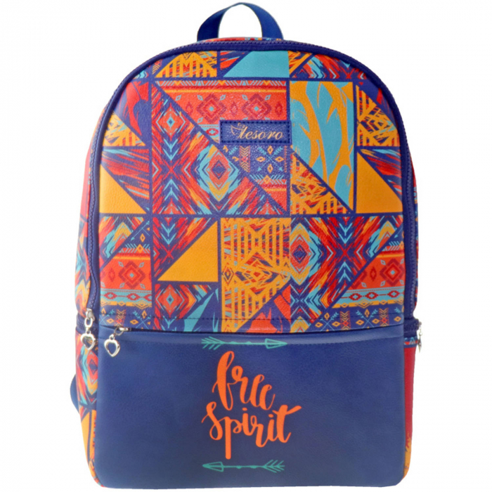 Ghiozdan fete adolscenti Tesoro Free Spirit 41x29x14 cm [1]