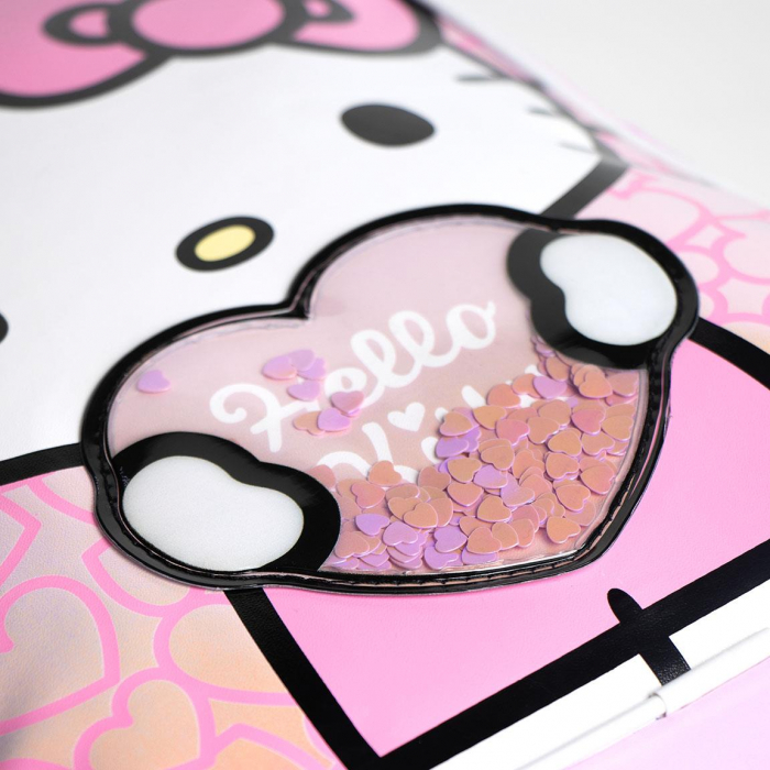 Ghiozdan gradinita 1 compartiment, lucios ,Hello Kitty 24x28x32 cm [3]