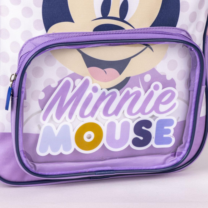 Ghiozdan gradinita 2 compartimente, Minnie Mouse Bow [6]