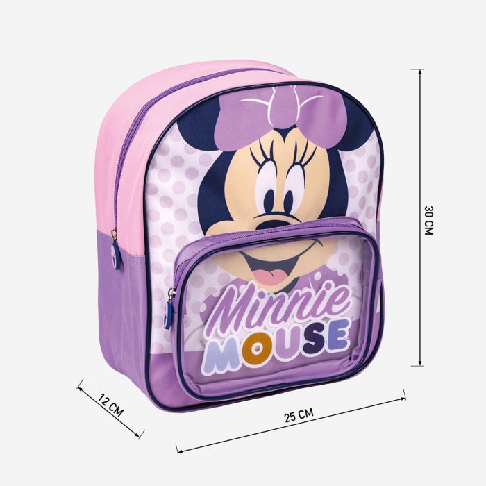 Ghiozdan gradinita 2 compartimente, Minnie Mouse Bow [3]