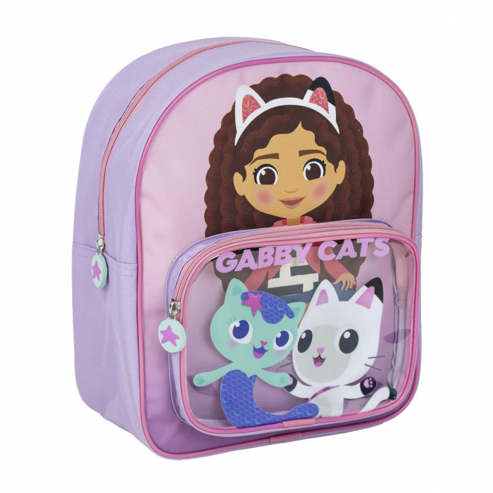 Ghiozdan gradinita 2 compartimente, Gabby's Dollhouse, 30x25x12 cm [1]
