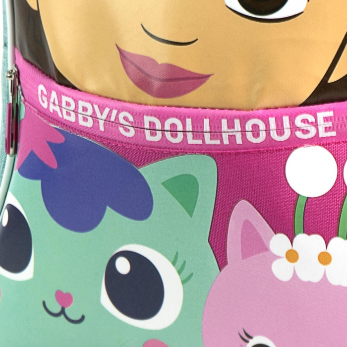 Ghiozdan gradinita 2 compartimente, Gabby's Dollhouse cu urechi [7]