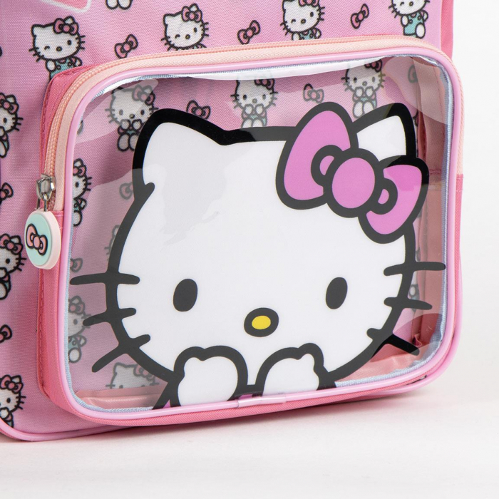 Ghiozdan gradinita 2 compartimente, Hello Kitty, 31x25x14 cm [5]
