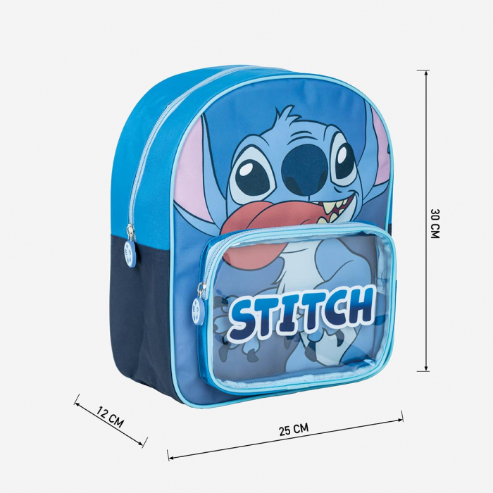 Ghiozdan gradinita 2 compartimente, Lilo & Stitch, 30x25x12 cm [4]