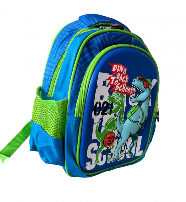Ghiozdan gradinita 2 compartimente, 3D Dino Back to School, 31x25x10 cm [2]