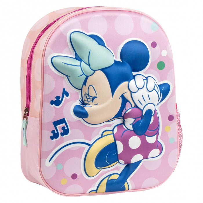 Ghiozdan gradinita 3D, 1 compartiment , Minnie Music 31x25x10 cm [1]