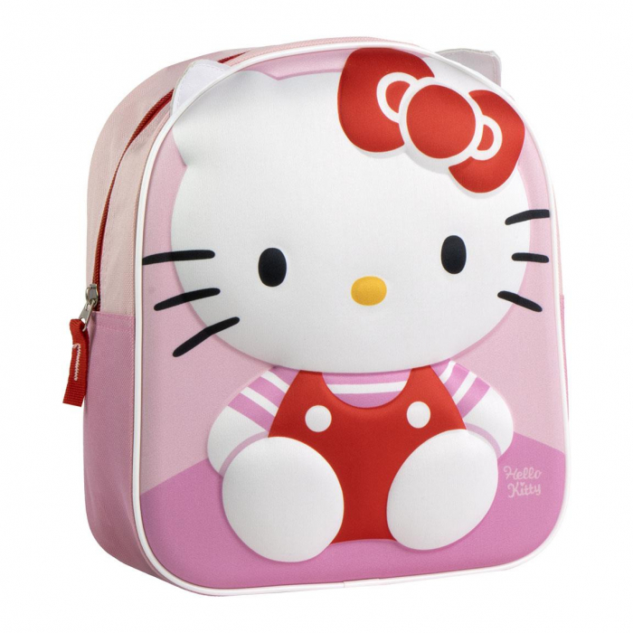 Ghiozdan gradinita 3D cu urechi , Hello Kitty 22x27x10 cm [1]