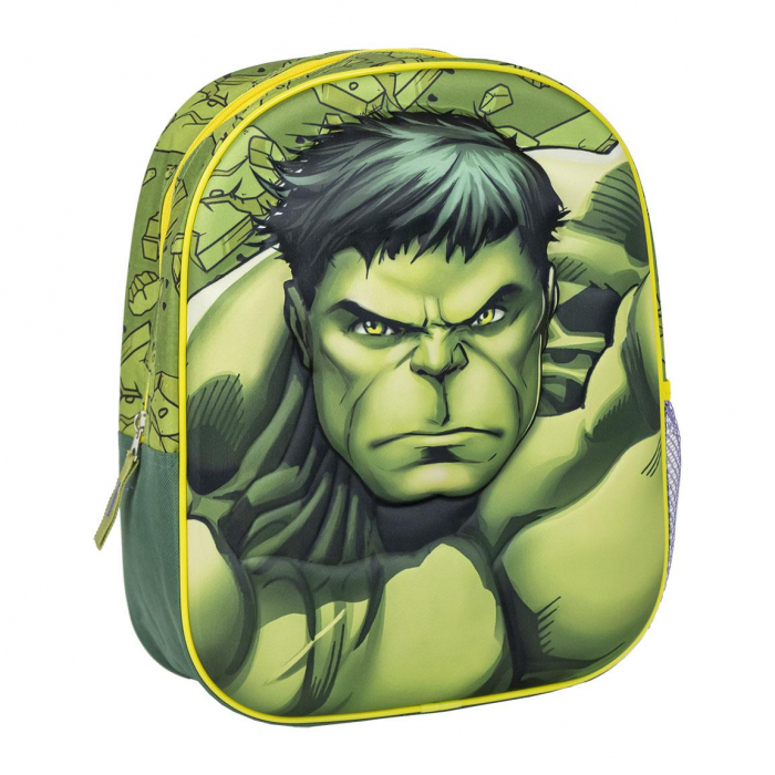 Ghiozdan gradinita 3D, Avengers Hulk, 31x25x10 cm [1]