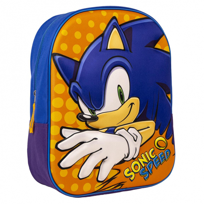 Ghiozdan gradinita 3D , Sonic Speed 31x25x10 cm [1]