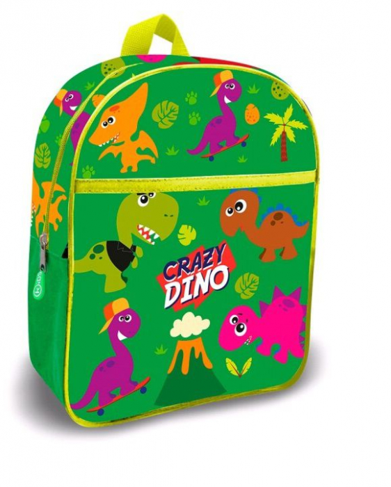 Ghiozdan gradinita Crazy Dino, 29x24x10 cm [1]