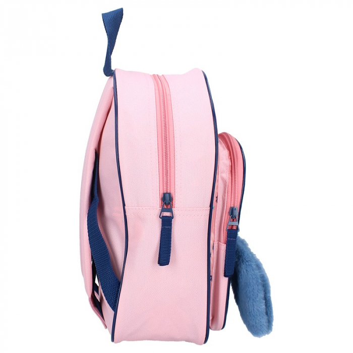 Ghiozdan gradinita cu urechi Stitch 3D Likewise Pink, 31x23x11 cm [3]