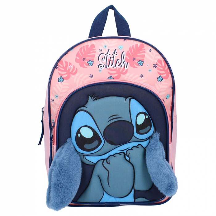 Ghiozdan gradinita cu urechi Stitch 3D Likewise Pink, 31x23x11 cm [2]