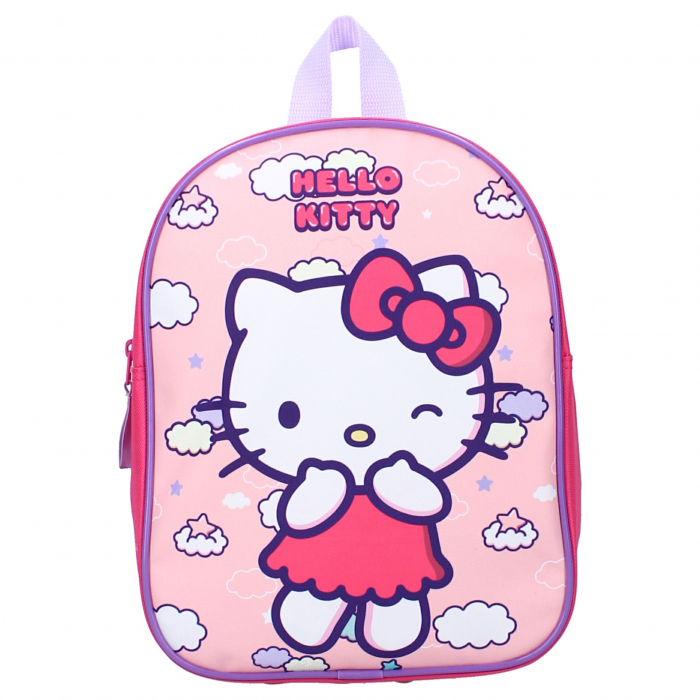 Ghiozdan gradinita, Hello Kitty 29x22x9 cm, Pink Ribbon [2]