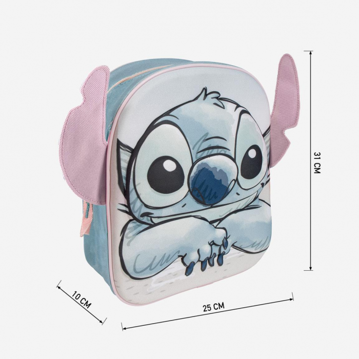 Ghiozdan gradinita 3D Lilo si Stitch, 31x25x10 cm [4]