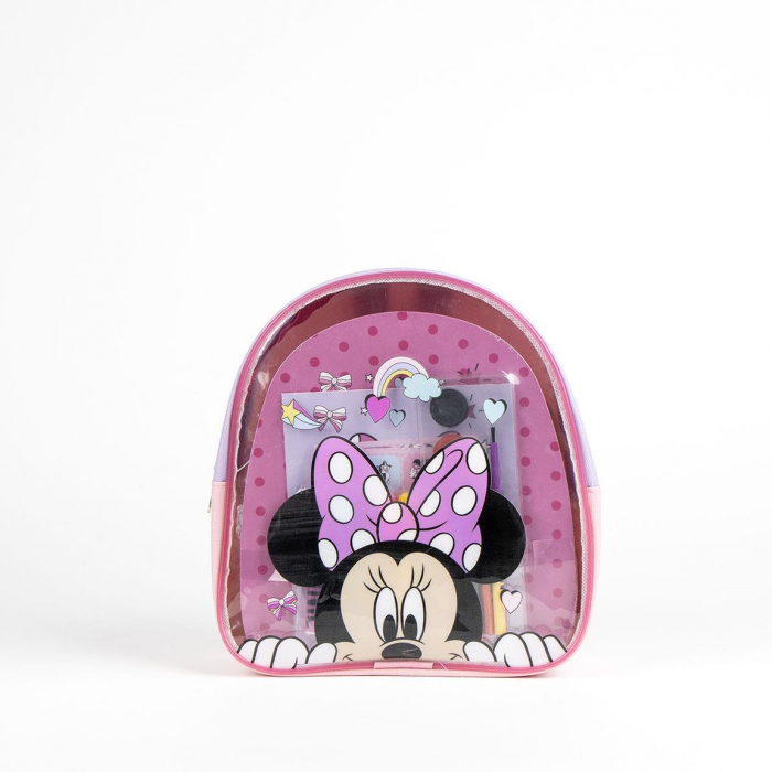 Ghiozdan gradinita Minnie Mouse cu accesorii de desenat, 23x22x7 cm [3]