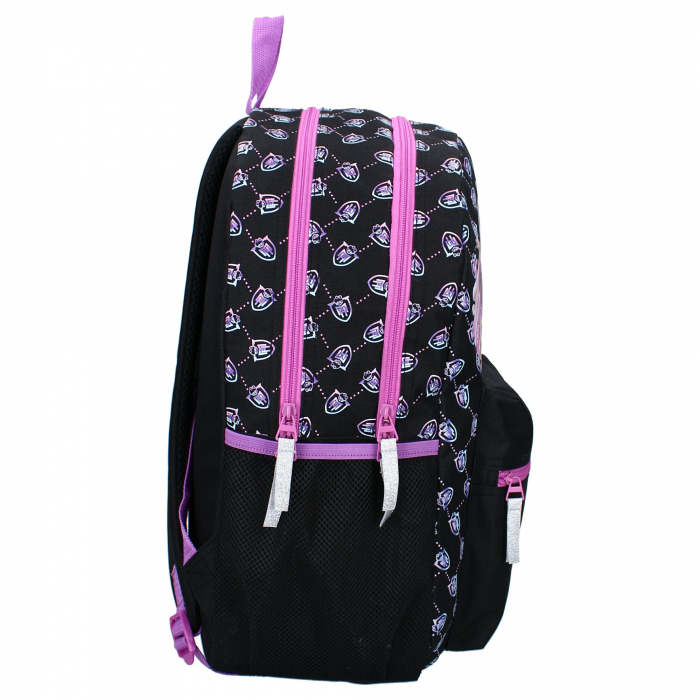 Ghiozdan scoala 3 compartimente, Monster High, 2 fermoare, 43x32x19 cm [3]