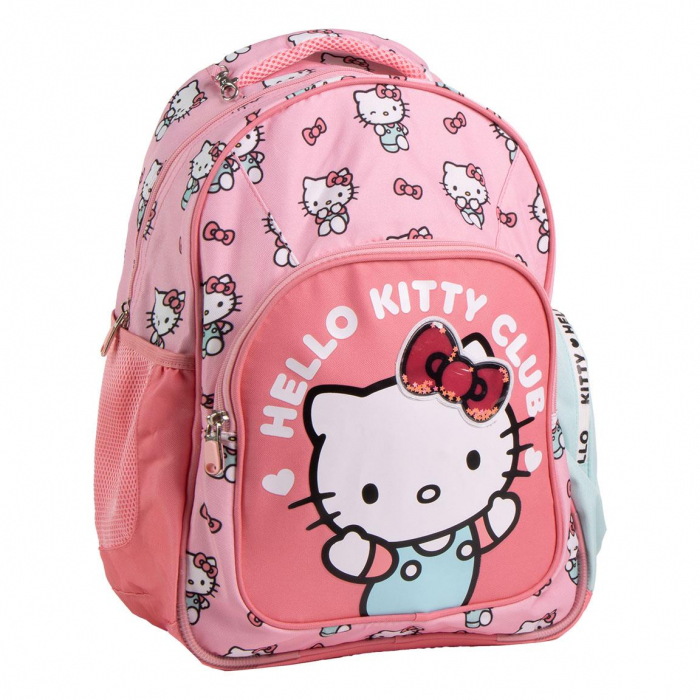 Ghiozdan scoala Hello Kitty Club ,2 compartimente 42x32x15 cm [1]