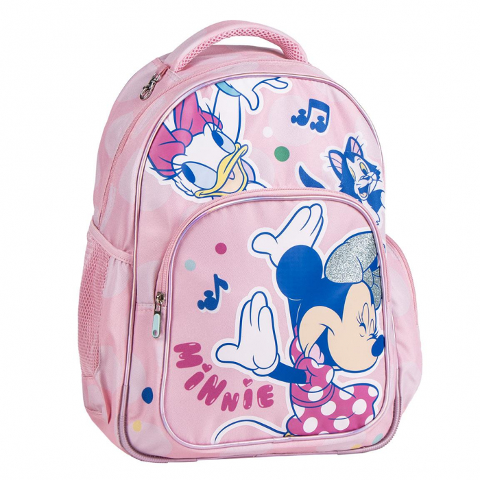Ghiozdan scoala Minnie Music ,2 compartimente 42x32x15 cm [1]