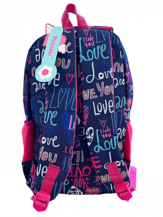 Ghiozdan scoala pentru fete, 4 compartimente, 43├ù32 cm, Love [2]