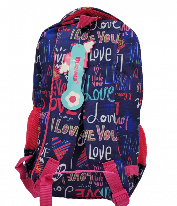 Ghiozdan scoala pentru fete, 4 compartimente, 43├ù32 cm, Love [5]