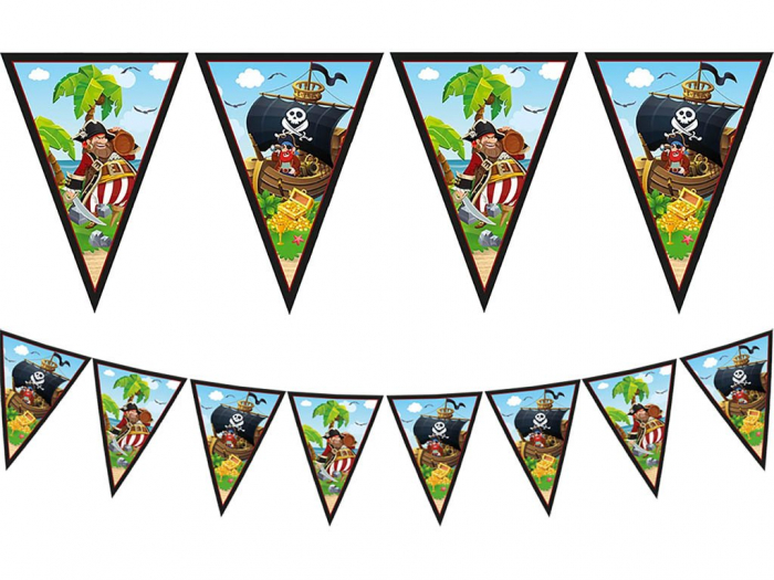Ghirlanda cu 9 steaguri Island Pirates, 230 cm [1]
