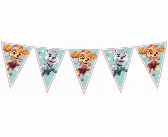 Ghirlanda cu 9 steaguri Paw Patrol Skye And Everest, 230 cm [1]