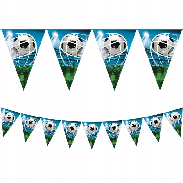 Ghirlanda cu 9 steaguri model Fotbal, 230 cm [1]
