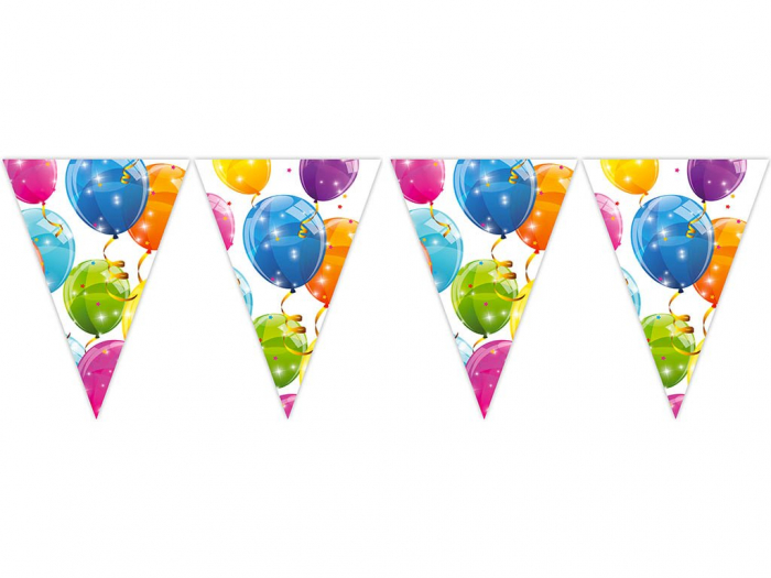 Ghirlanda cu 9 steaguri Sparkling Balloons, 230 cm [1]