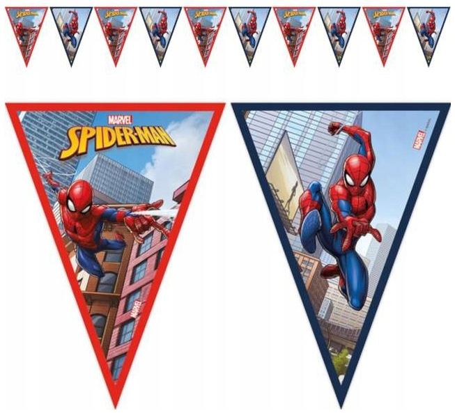 Ghirlanda cu 9 steaguri Spider-Man Crime Fighter, 230 cm [1]