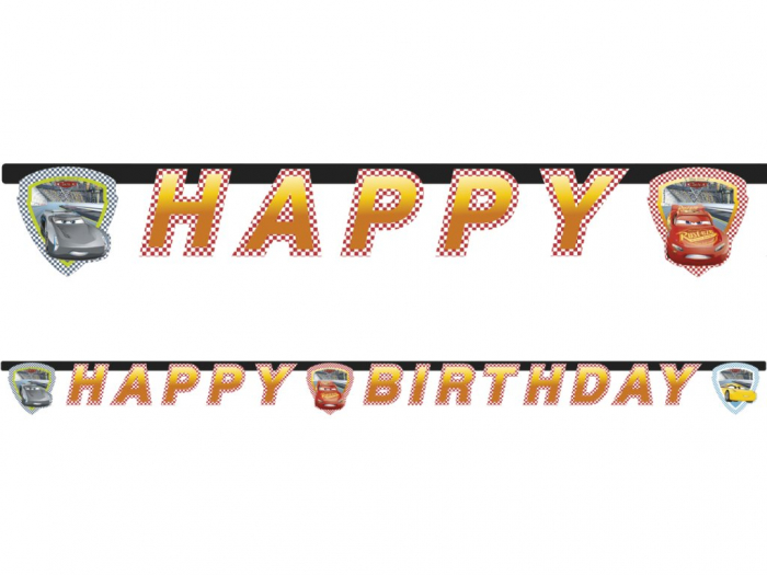Ghirlanda decor Cars Disney Happy Birthday Sign FS, 200 cm [3]