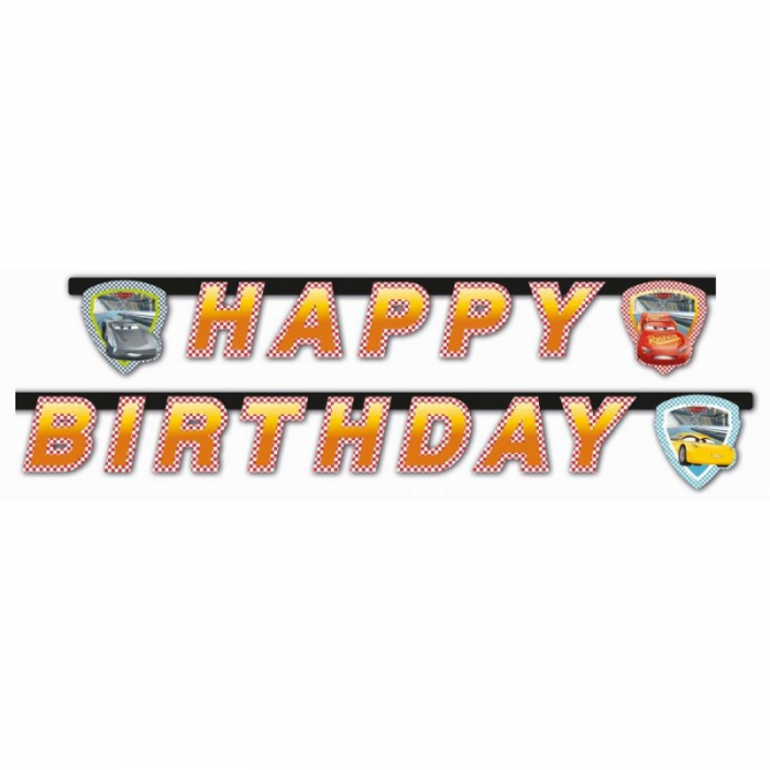 Ghirlanda decor Cars Disney Happy Birthday Sign FS, 200 cm [2]