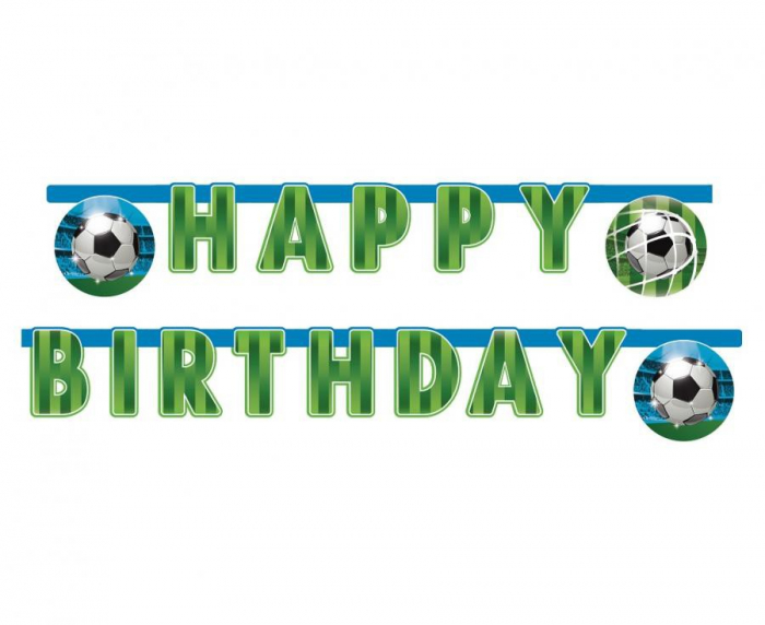 Ghirlanda decor Fotbal, Happy Birthday Sign FS, 200 cm [1]