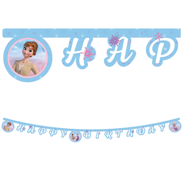 Ghirlanda decor Frozen II Wind Spirit, Happy Birthday Sign FS, 200 cm [2]