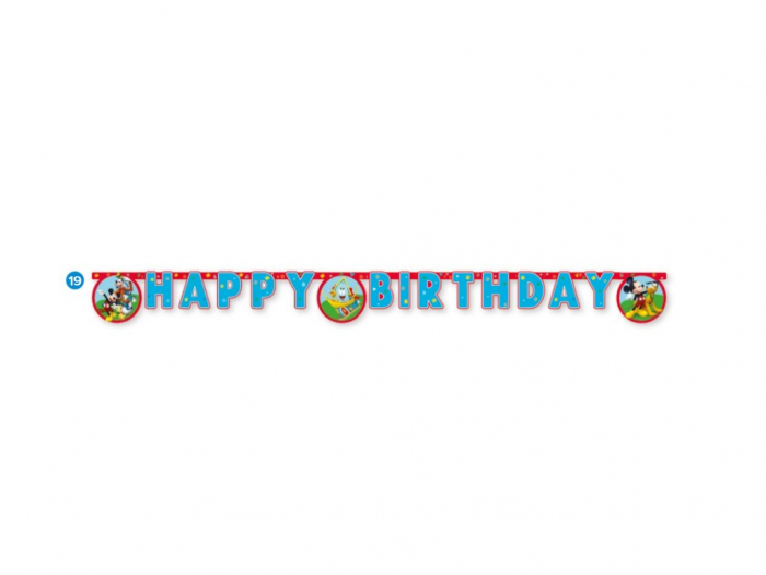 Ghirlanda decor Mickey Rock the House Happy Birthday Sign FS, 200 cm [2]