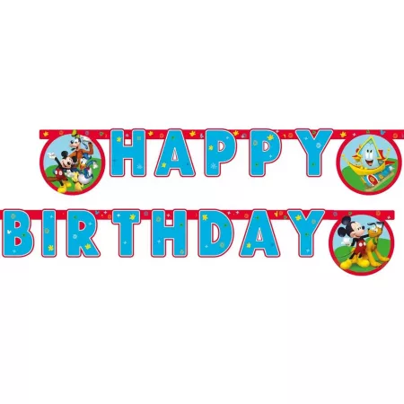 Ghirlanda decor Mickey Rock the House Happy Birthday Sign FS, 200 cm [1]