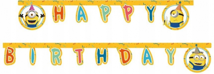 Ghirlanda decor Minions Happy Birthday Sign FS, 200 cm [1]