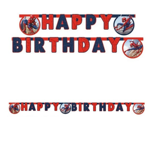 Ghirlanda decor Spider-Man Crime Fighter, Happy Birthday Sign FS, 200 cm [3]