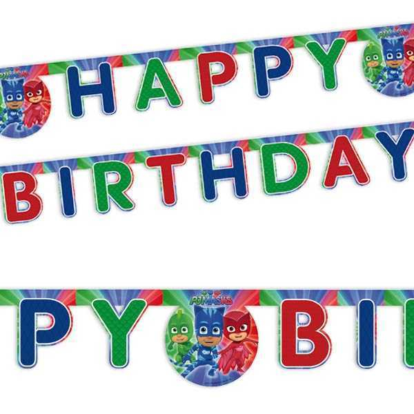Ghirlanda decor PJ Masks Happy Birthday Sign FS, 200 cm [3]
