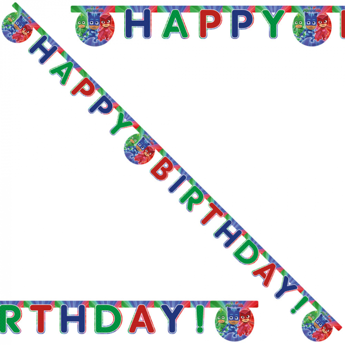 Ghirlanda decor PJ Masks Happy Birthday Sign FS, 200 cm [2]