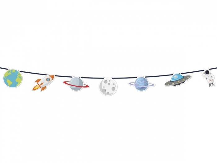 Ghirlanda decor Planete Rocket Space 2.3 metri [3]