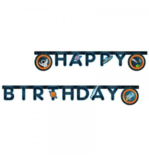 Ghirlanda decor Rocket Space, Happy Birthday Sign FS, 200 cm [1]