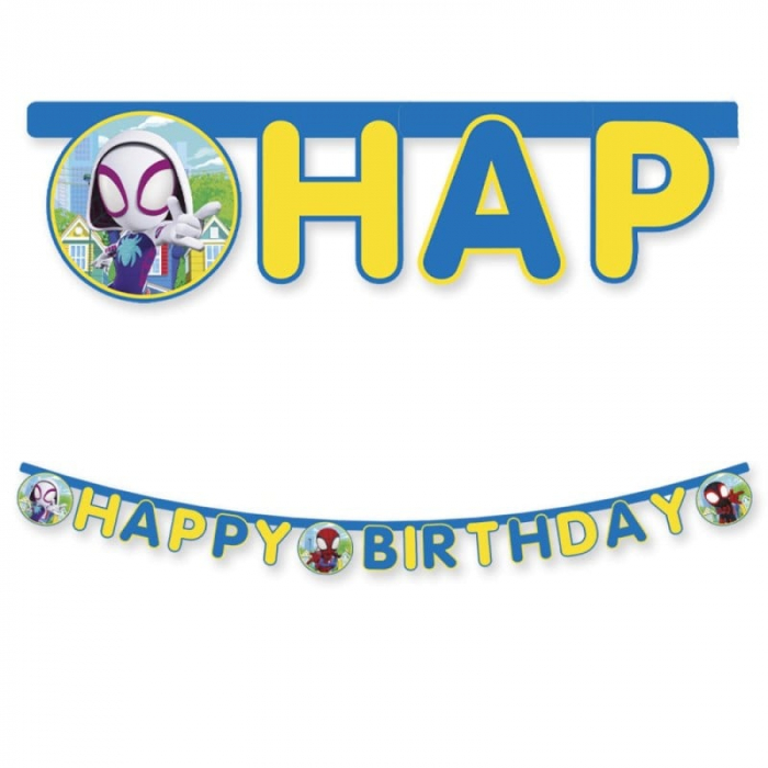 Ghirlanda decor Spidey & His Amazing Friends, Happy Birthday Sign FS, 200 cm [1]