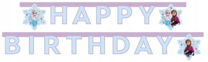 Ghirlanda decor Frozen Idyllic Wonder, Happy Birthday Sign FS, 200 cm [1]