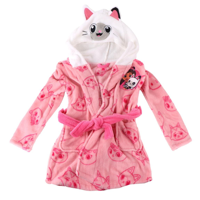 Halat baie coral fleece cu gluga si urechi, Gabby's Dollhouse [1]