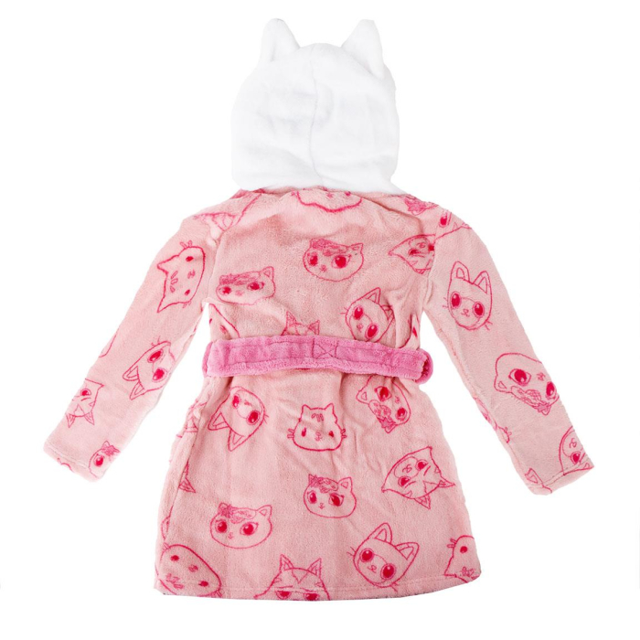 Halat baie coral fleece cu gluga si urechi, Gabby's Dollhouse [2]