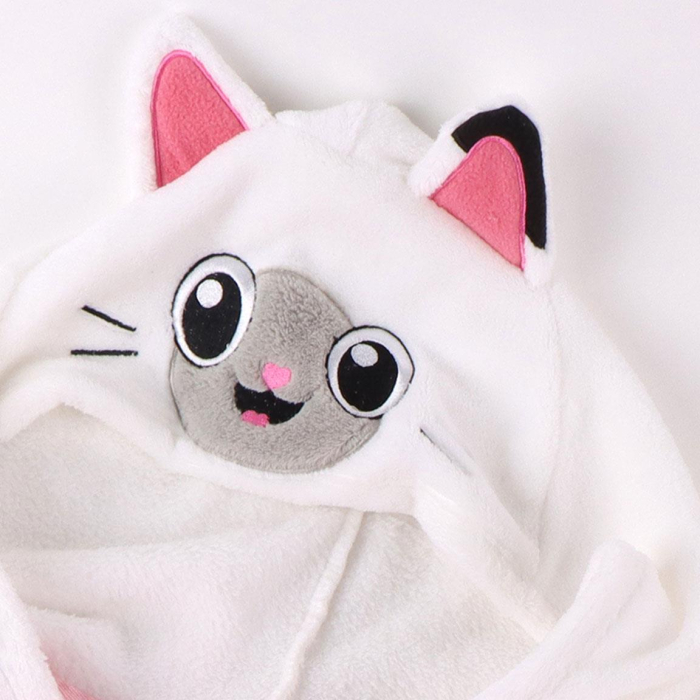 Halat baie coral fleece cu gluga si urechi, Gabby's Dollhouse [3]